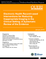 Electronic Health Record-based Interventions for Reducing Inappropriate Imaging in the Clinical Setting