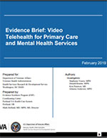 Evidence Brief: Video Telehealth for Primary Care and Mental Health Services 