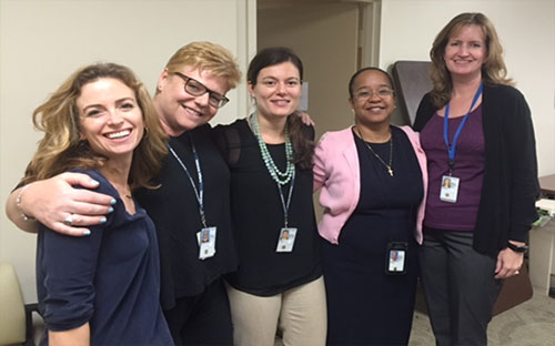 EMPOWER QUERI Leadership Team: (from left to right) Drs. Erin Finley, Alison Hamilton, Tannaz Moin, Bevanne Bean-Mayberry, and Melissa Farmer Coste