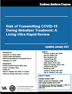 Risk of Transmitting COVID-19 During Nebulizer Treatment: A Living Ultra-Rapid Review