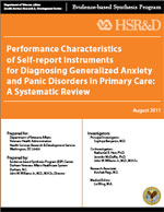 Performance Characteristics of Self-report Instruments for Diagnosing Generalized Anxiety and Panic Disorders in Primary Care: A Systematic Review (August 2011)