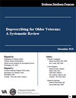 Systematic Review - Deprescribing for Older Veterans:
A Systematic Review