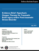 Evidence Brief: Hyperbaric Oxygen Therapy for Traumatic Brain Injury and/or Post-traumatic Stress Disorder   
 