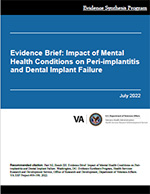 Evidence Brief: Impact of Mental Health Conditions on Peri-implantitis and Dental Implant Failure  