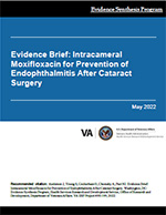Evidence Brief: Intracameral Moxifloxacin for Prevention of Endophthalmitis After Cataract Surgery  