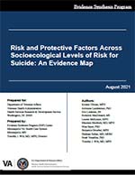 Risk and Protective Factors Across Socioecological Levels of Risk for Suicide:  An Evidence Map