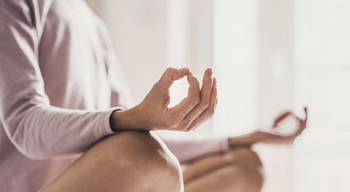 woman doing yoga, yoga at home