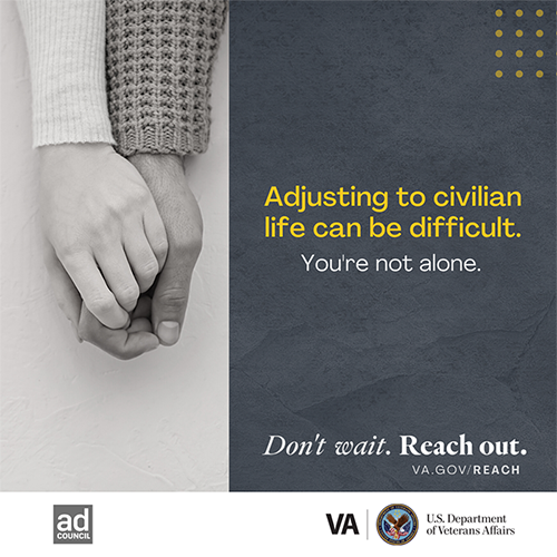 Adjusting to civilian life can be difficult.  You are not alone.