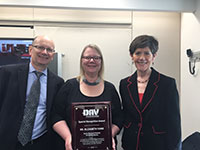 Dr. David Atkins (left),Elizabeth Yano, PhD, MSPH, (center) and Dr. Carolyn Clancy (right)